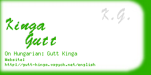 kinga gutt business card